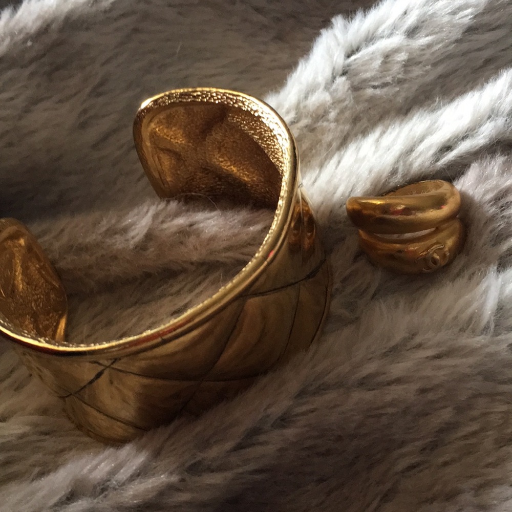 Chanel cuff and ring